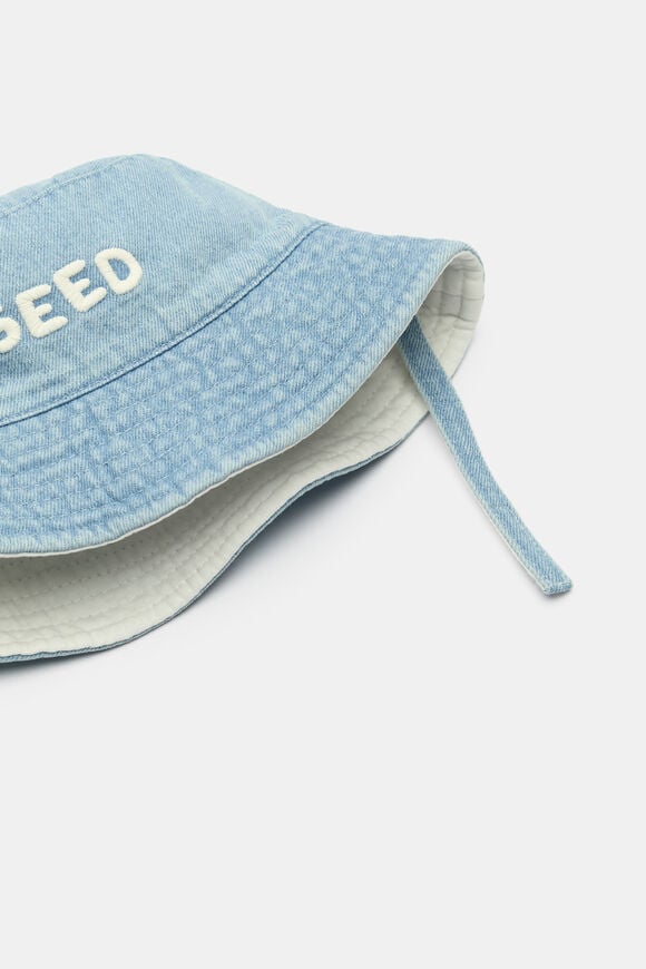 Mini Chambray Bucket Hat  Light Wash  hi-res