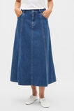 Denim A-Line Midi Skirt  Heritage Wash  hi-res