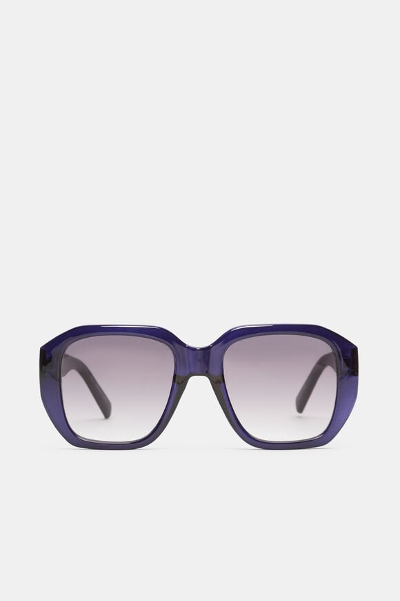 Erin Oversized Sunglasses  Twilight Blue  hi-res