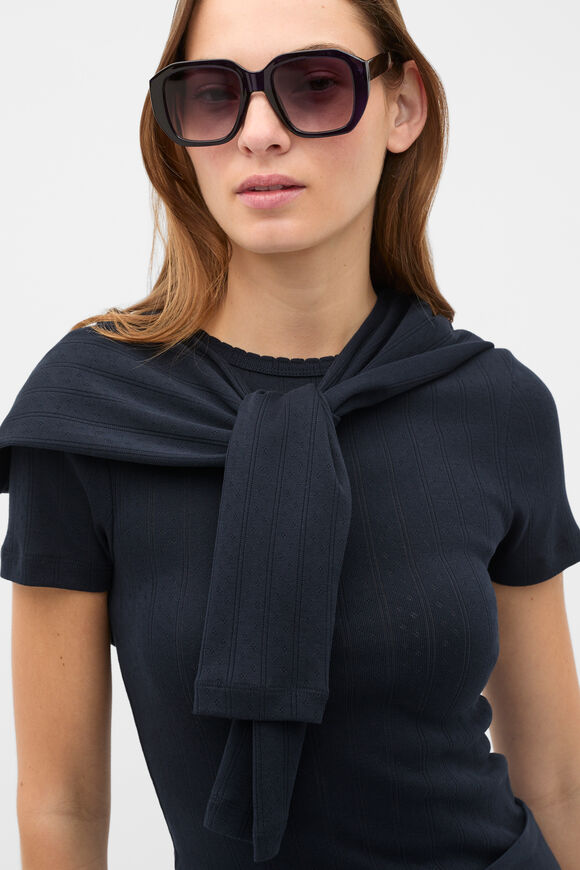 Erin Oversized Sunglasses  Twilight Blue  hi-res