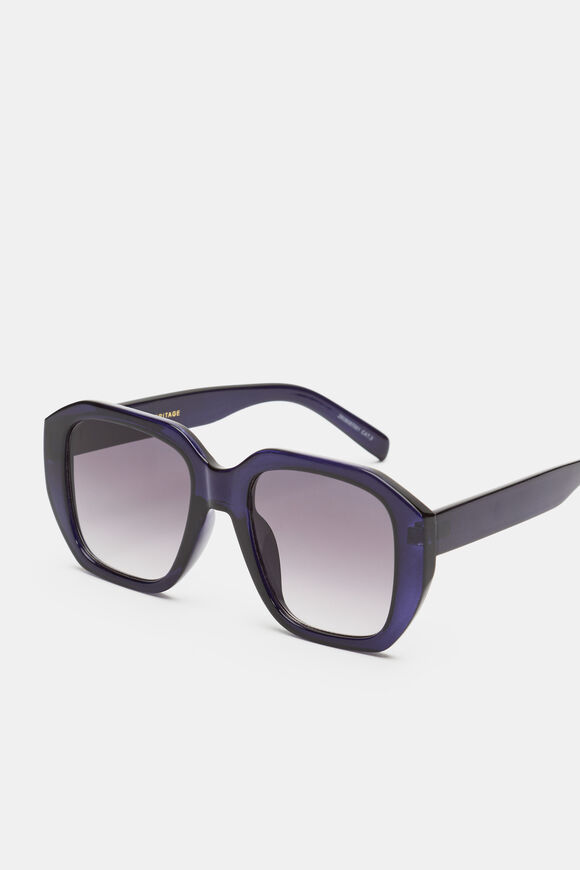 Erin Oversized Sunglasses  Twilight Blue  hi-res