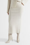 Structured Knit Skirt  Oat Marle  hi-res