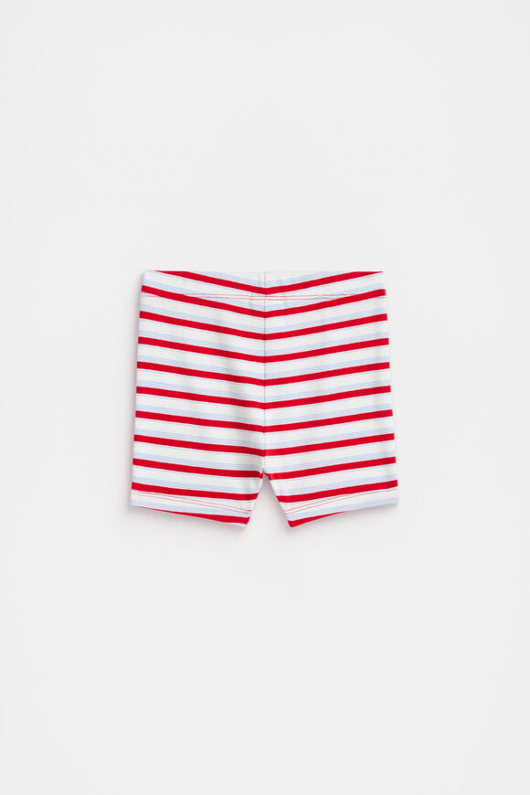 Stripe Bike Short  Chilli Stripe  hi-res
