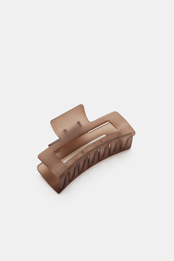 Rectangle Hair Claw  Chestnut  hi-res