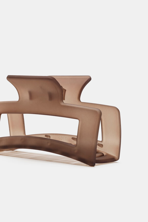Rectangle Hair Claw  Chestnut  hi-res