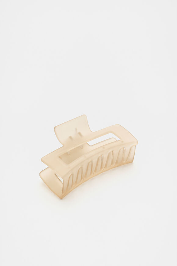 Rectangle Hair Claw  Rye  hi-res