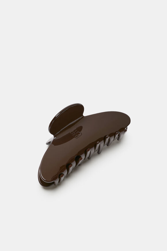 Seed Resin Hair Claw  Chestnut  hi-res