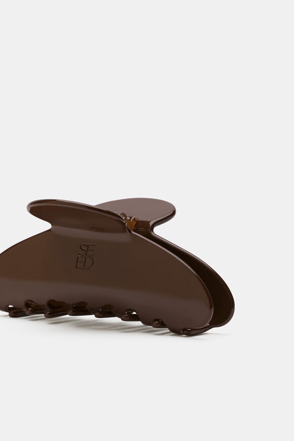 Seed Resin Hair Claw  Chestnut  hi-res