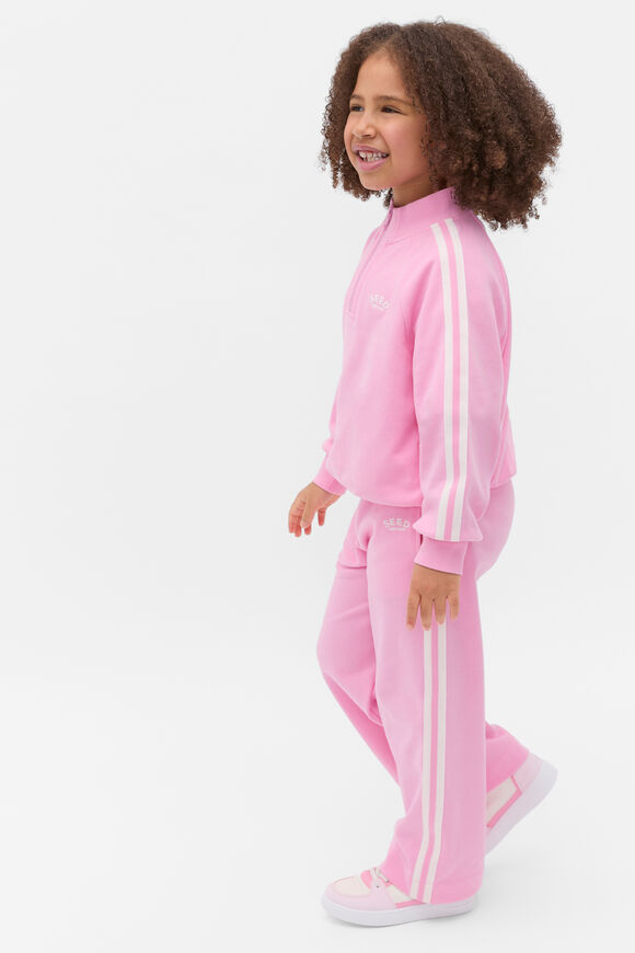 Quarter Zip Logo Sweat  Candy Pink  hi-res