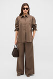 Textured Wide Leg Pant  Chestnut  hi-res