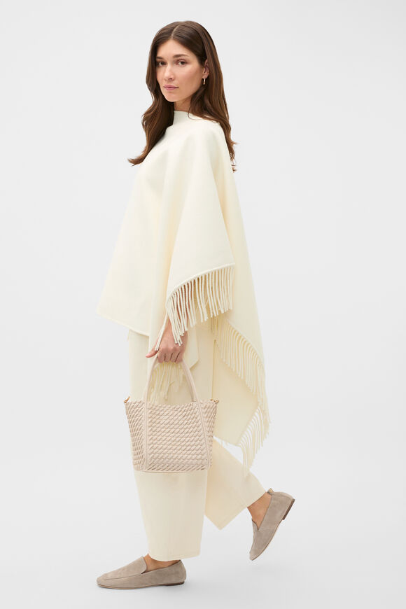 Fringe Cape  Cloud Cream  hi-res