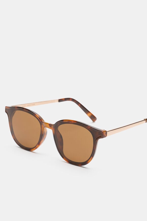 Jane Rounded Sunglasses  Dark Tort  hi-res