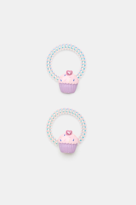 Cupcake Coil Hair Ties  Multi  hi-res