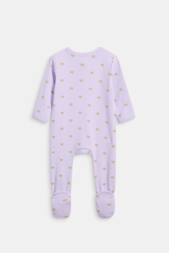 Rib Footed Jumpsuit  Lavender  hi-res