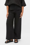 Core Linen Waisted Pant  Black  hi-res