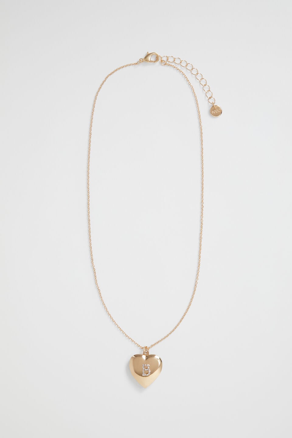 Diamante Initial Locket  B
