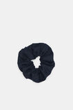 Linen Scrunchie  Twilight Blue  hi-res