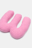 Pink Boucle Initial Cushion  W  hi-res