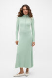 Button Down Mock Neck Knit Dress  Soft Moss  hi-res