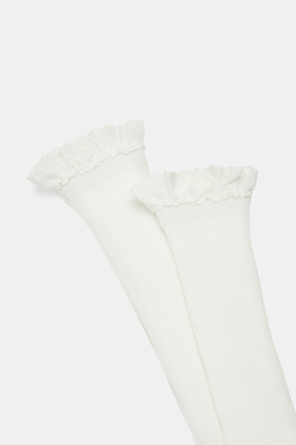 Knee High Frill Sock  Vanilla