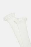 Knee High Frill Sock  Vanilla  hi-res