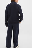 Textured Twist Funnel Neck Sweat  Twilight Blue Twist  hi-res