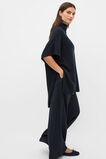 Rib Detail Poncho  Twilight Blue  hi-res