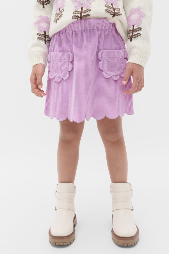 Scallop Cord Skirt  Orchid  hi-res