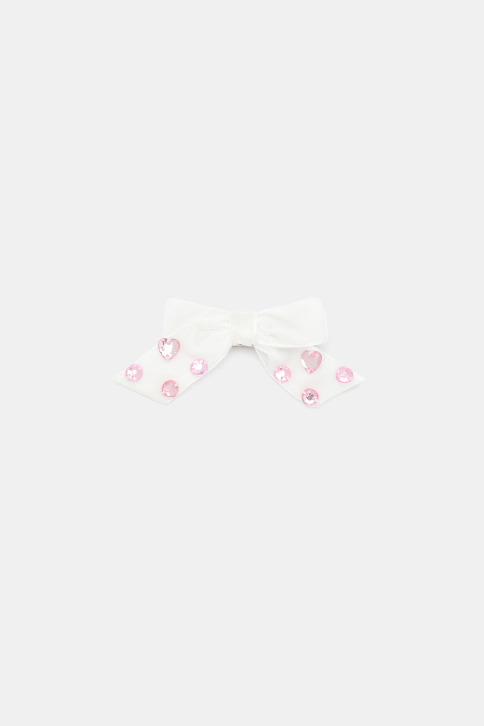 Velvet Gem Bow  Pink Lemonade