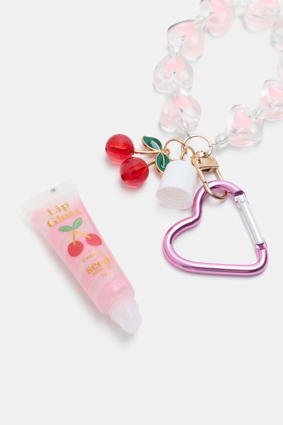 Lip Gloss Keyring  Cherry  hi-res