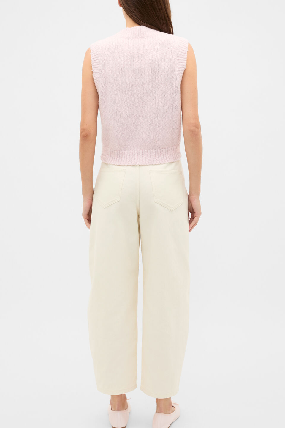 Textured Knit Vest  Primrose