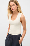 Boucle Knit Tank  Coconut Cream  hi-res