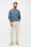 Basket Stitch Crew  Ocean Blue  hi-res