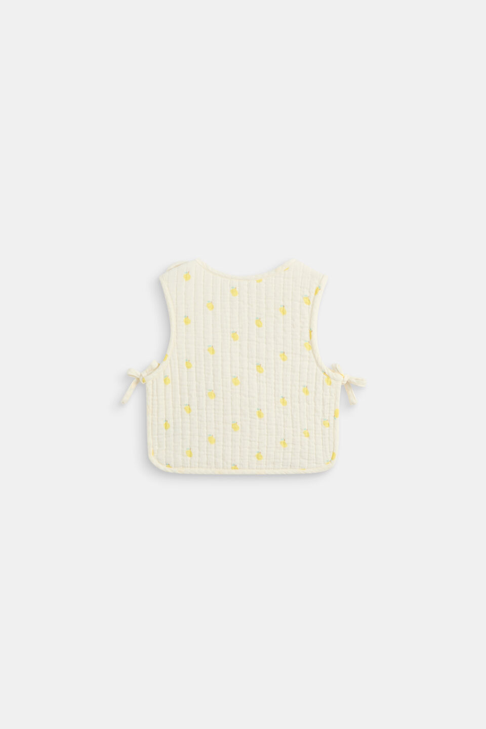 Quilted Smock Bib  Classic Cream