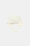 Pointelle Knit Bonnet  Classic Cream  hi-res
