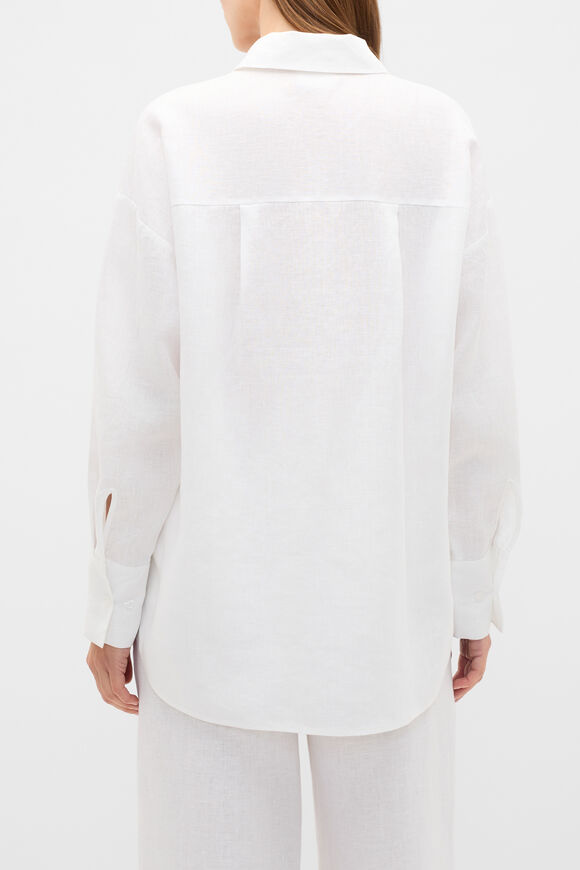 Core Linen Oversized Shirt  Whisper White  hi-res