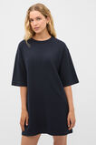 Knitted Relaxed Tee Dress  Twilight Blue  hi-res