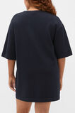 Knitted Relaxed Tee Dress  Twilight Blue  hi-res