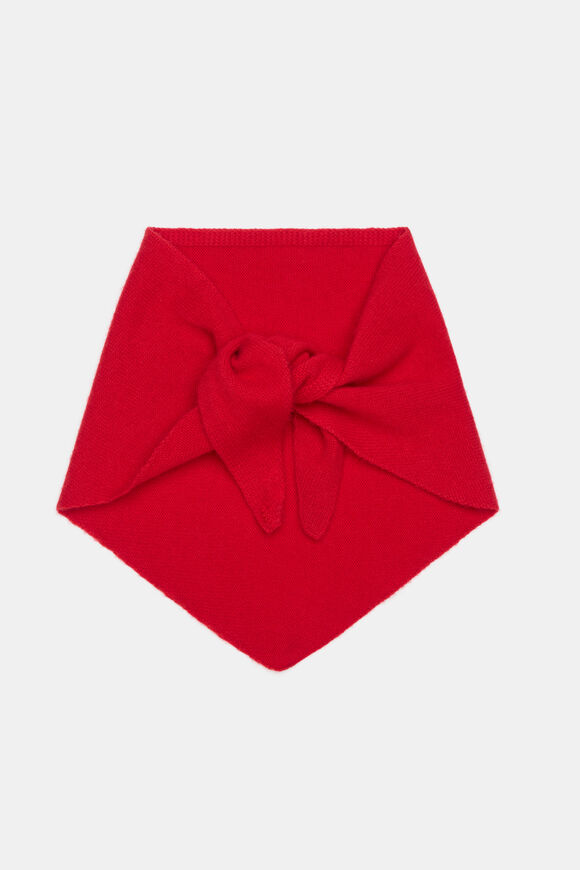 Mini Triangle Scarf  Chilli Red  hi-res