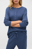 Waffle Top and Pant PJ Set  Royal Blue Marle  hi-res