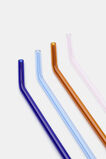 Ellis Glass Straw Set of 4  Multi  hi-res