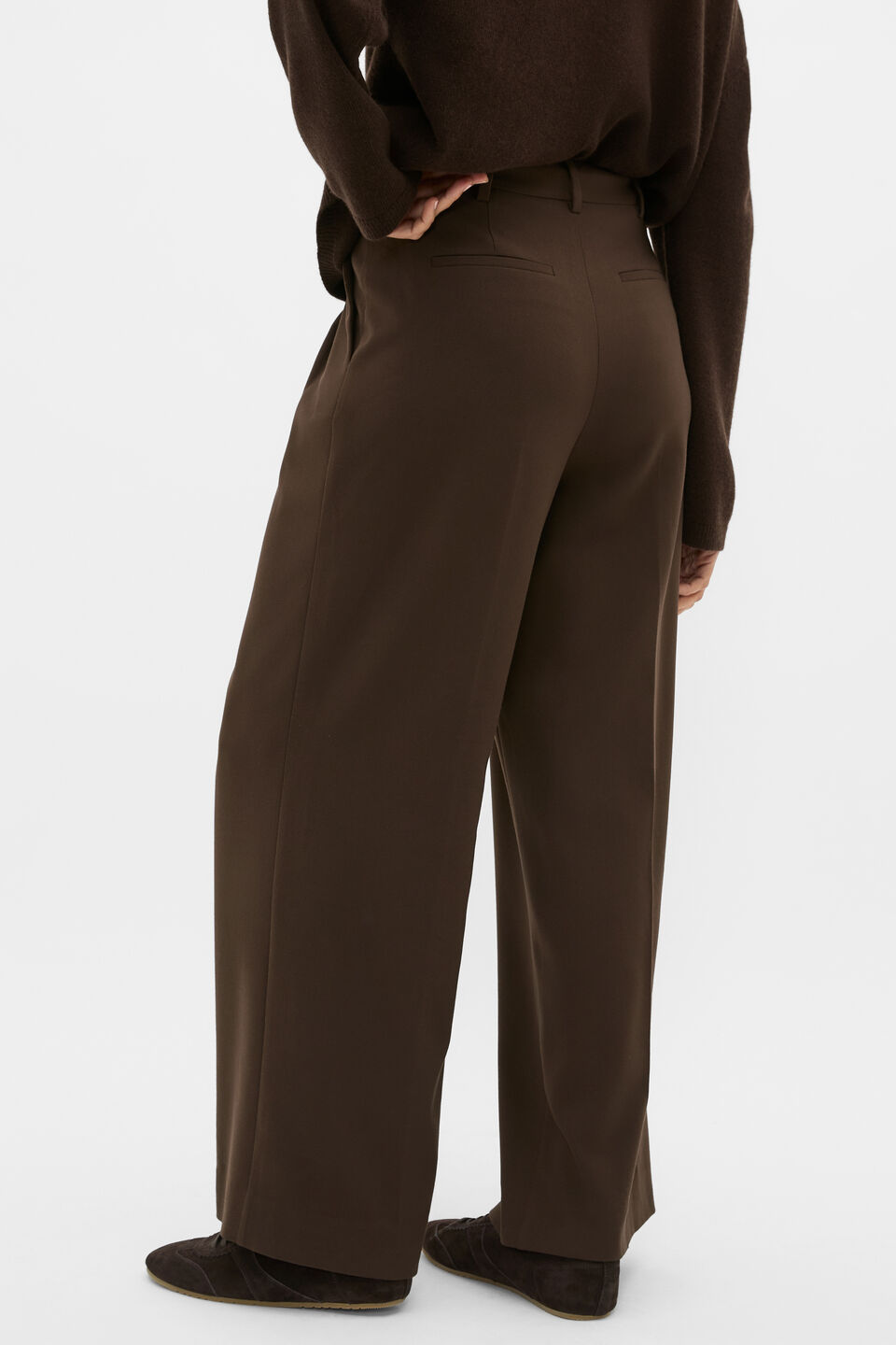 Pleat Front Trouser  Coffee Bean