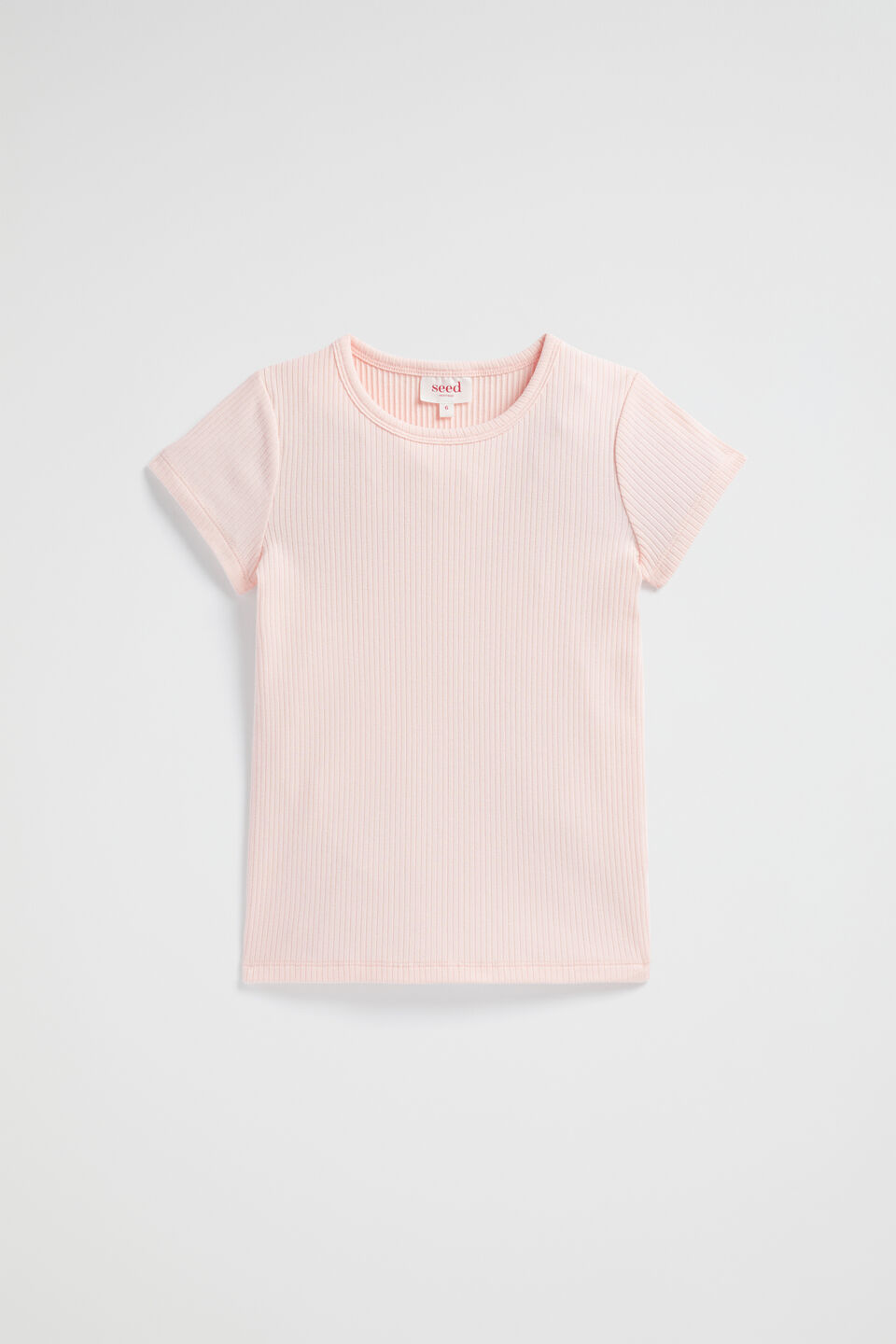 Core Rib Tee  Dusty Rose