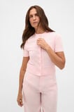 Textured Cotton Blend Cardigan  Pale Blossom  hi-res