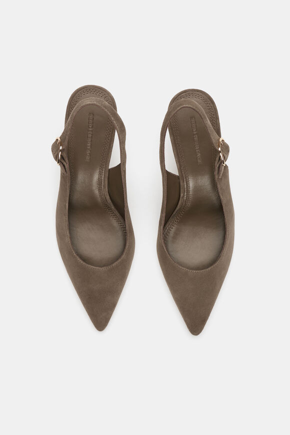 Elora Slingback Pump  Cocoa Suede  hi-res