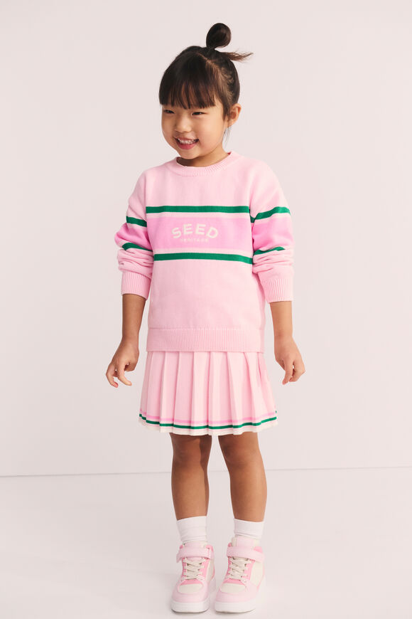 Retro Logo Knit Sweater  Pink Lemonade  hi-res