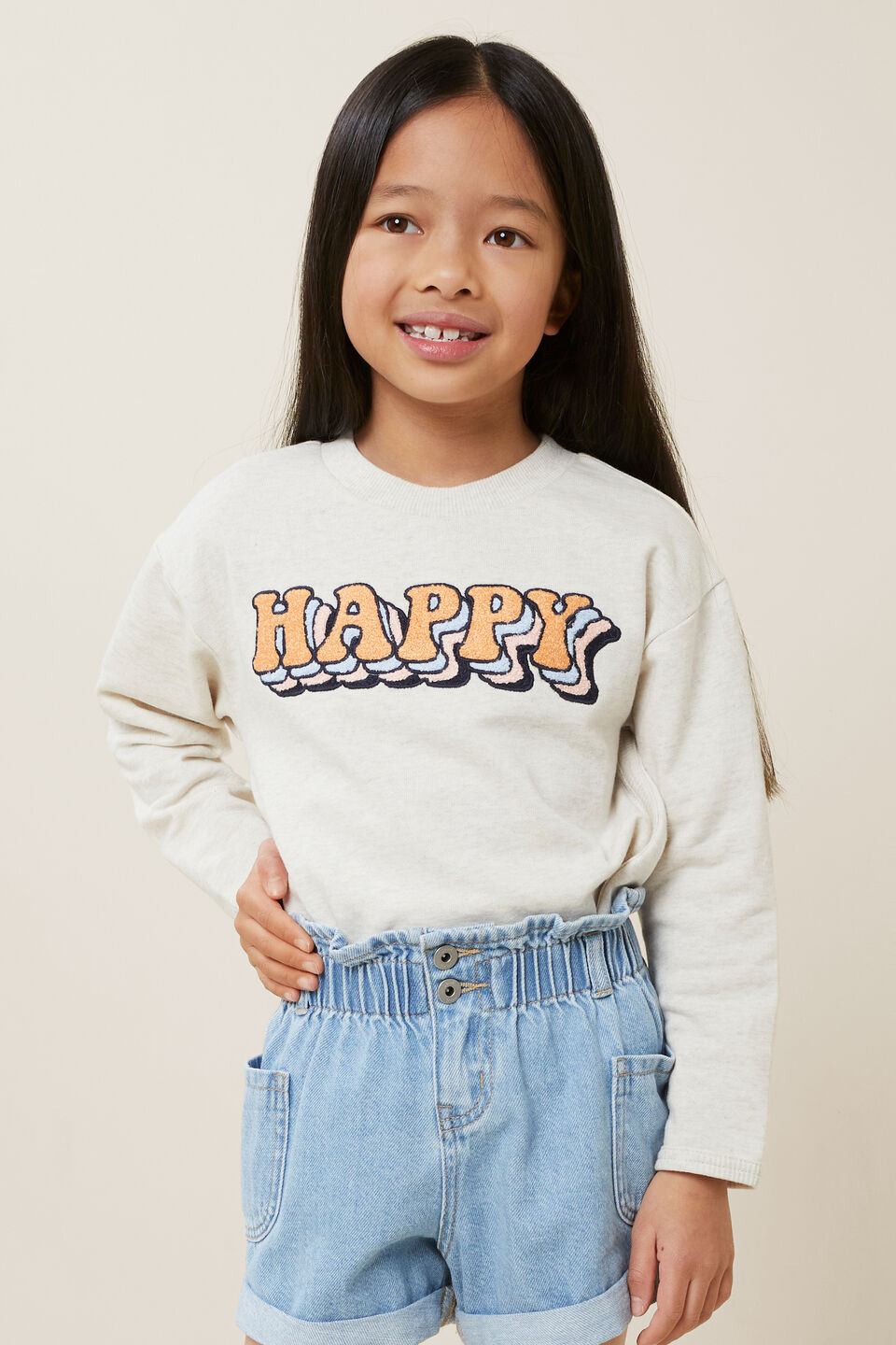 Happy Sweater  Oat Marle