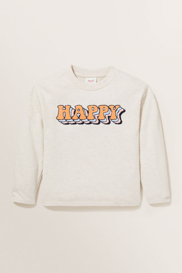 Happy Sweater  Oat Marle  hi-res