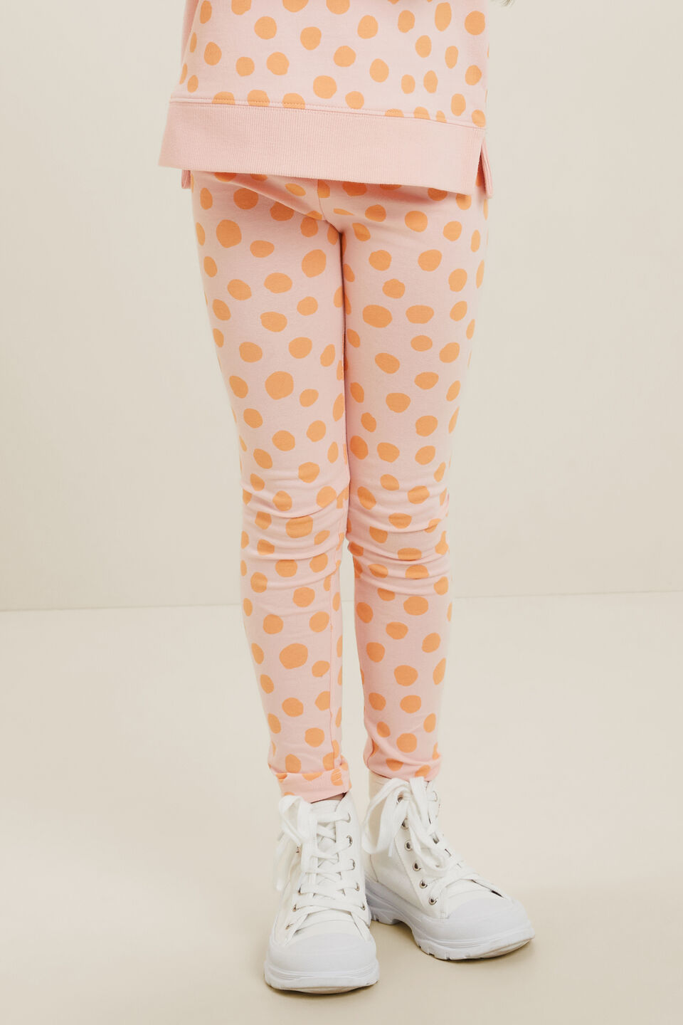 Animal Leggings  Dusty Rose