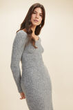 Off Shoulder Crop Sweater  Mid Grey Marle  hi-res